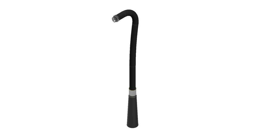 Amerex 01178-P001 brass valve replacement hose assembly, 3/8 in x .179, fire extinguisher service part