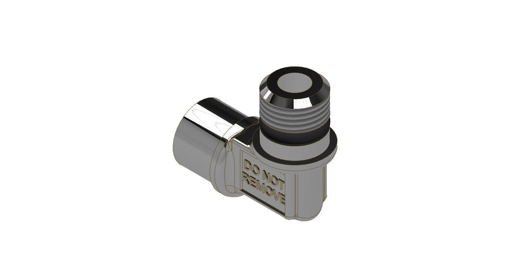 Amerex 02735-P001 brass elbow without O-ring for 5 lb CO2 fire extinguishers