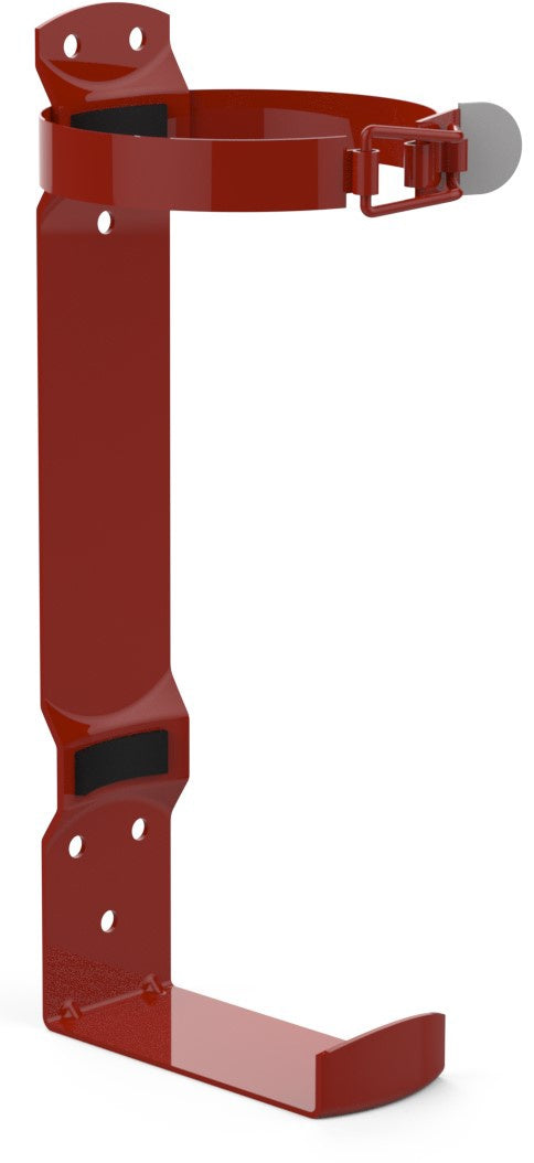 Amerex 808 red vehicle bracket for 5 in. diameter fire extinguisher cylinders