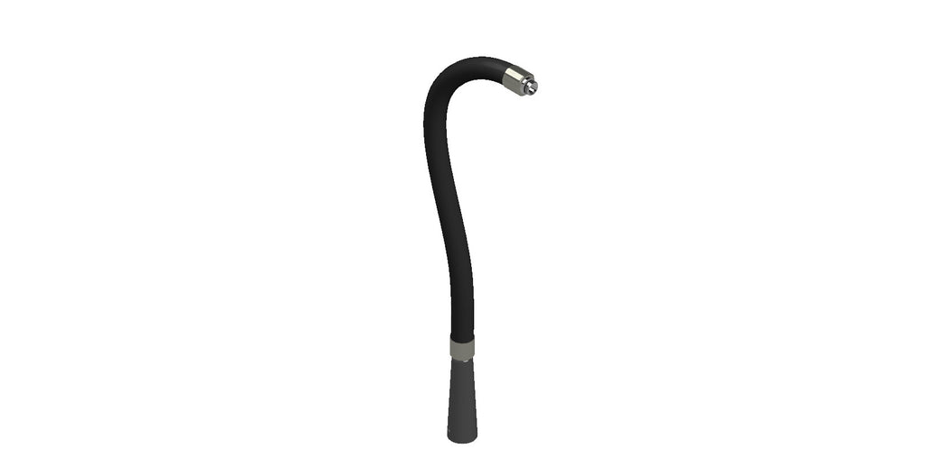 Amerex 03339-P001 brass valve replacement hose assembly, 1/2 in x .174, for fire extinguisher service