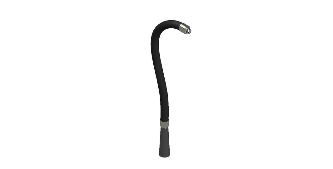 Amerex 03339-P001 brass valve replacement hose assembly, 1/2 in x .174, for fire extinguisher service