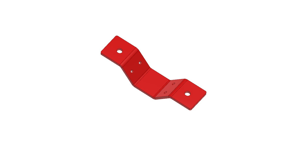 Amerex 04072 red saddle clamp, nitrogen cylinder retaining strap for wheeled fire extinguisher units