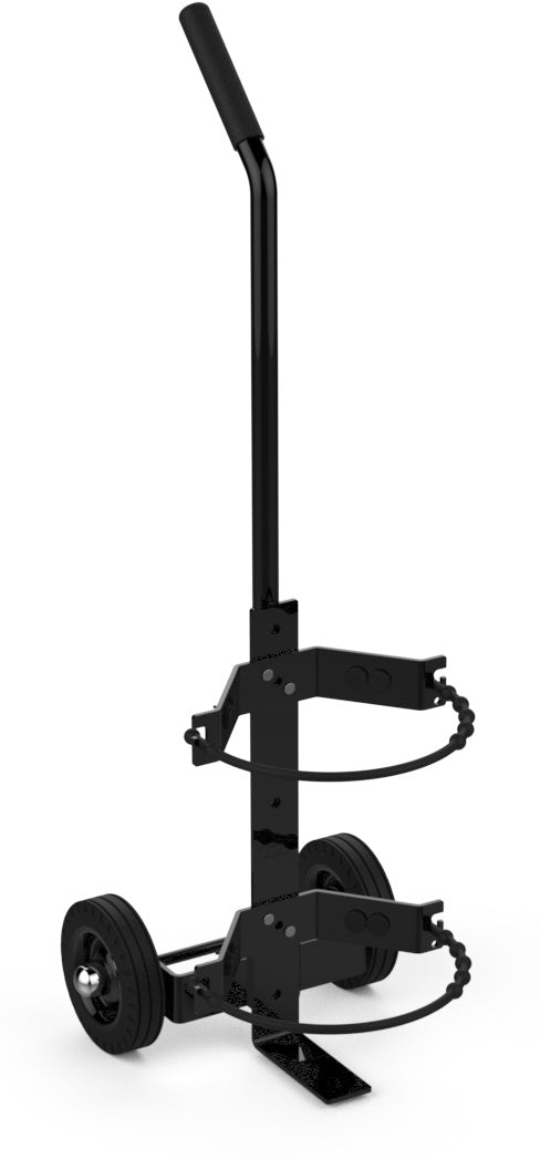 Amerex 859 black dolly cart for wheeling a fire extinguisher, item 08289