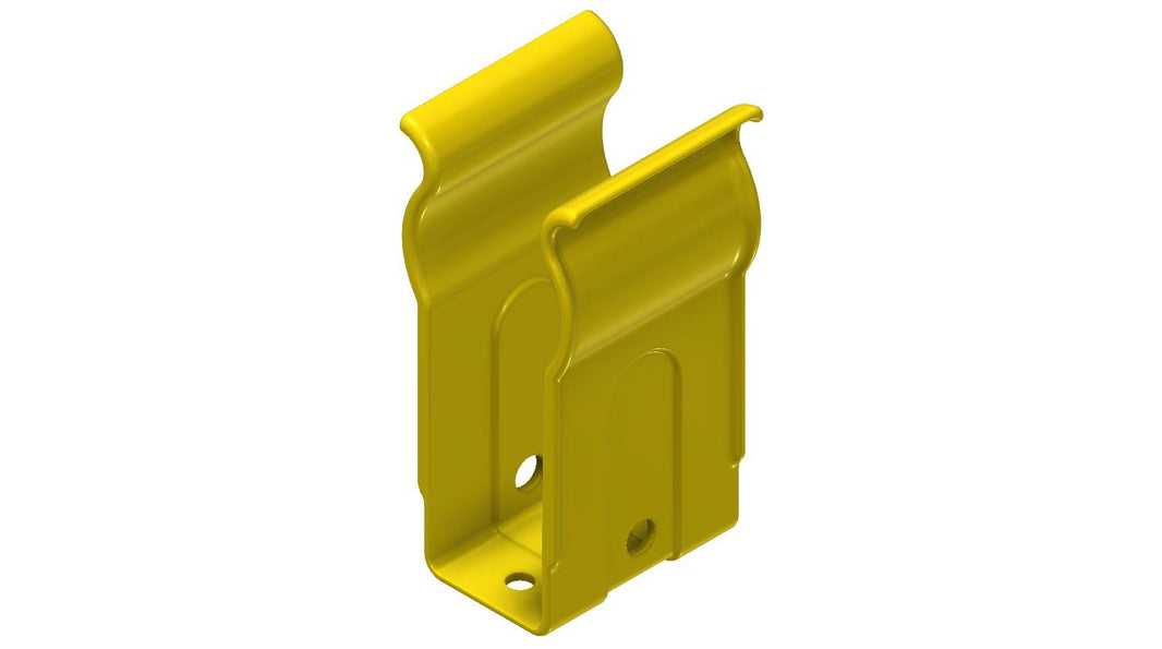 Amerex 08478 yellow horn clip assembly, wand clip for Class D wheeled fire extinguishers