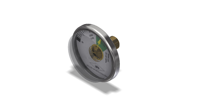 Amerex 10213-P001 3000 brass nitrogen gauge for N2 service work, single replacement part