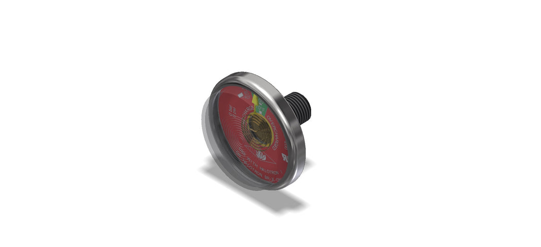 Amerex 14417-P001 100 aluminum pressure gauge for Halotron fire extinguishers