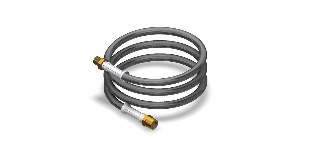 Amerex 14537 hose assembly, 1/4 x 6 male x female, for Halotron recharge