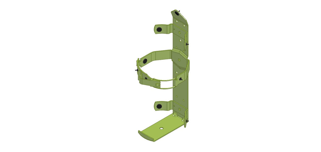 Amerex 885 fire extinguisher bracket assembly, factory item 15654