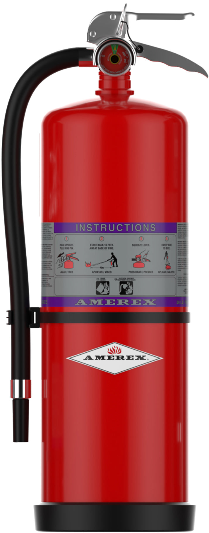 Amerex 717 20 lb Purple K Compliance Flow fire extinguisher, item 26916