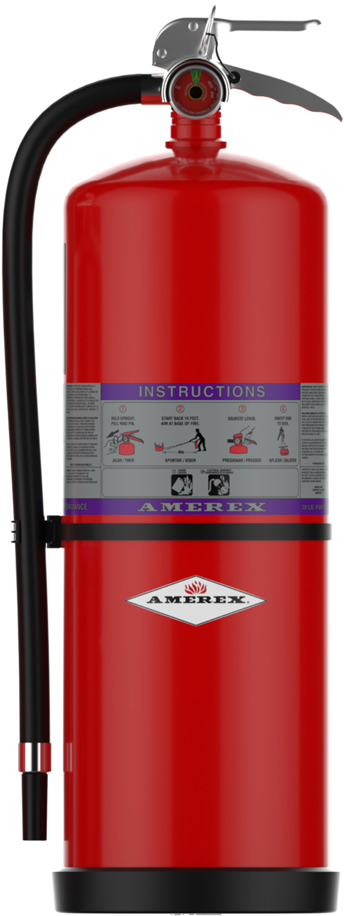 Amerex 718 30 lb Purple K Compliance Flow fire extinguisher, item 26917