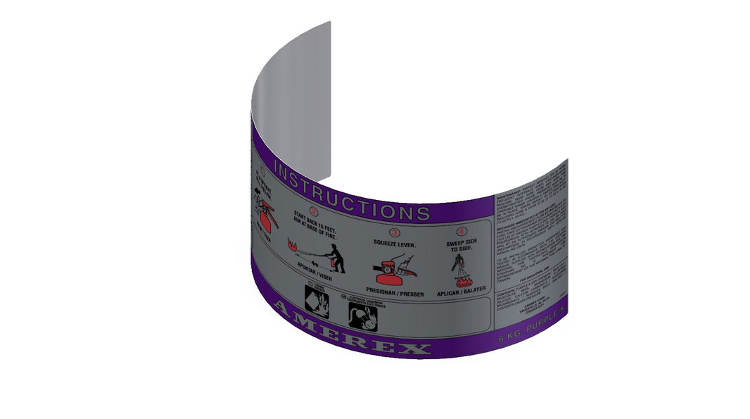 Amerex part 26967 Purple K nameplate decal for the 716 793 6KG ZHPPK listing