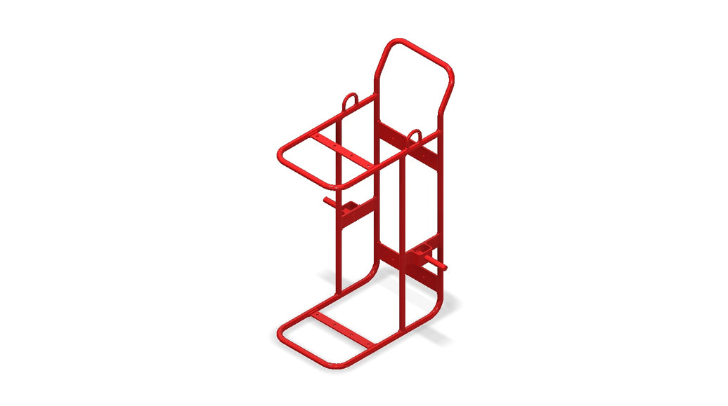 Amerex 27087 red 250 ZP carriage assembly for wheeled fire extinguishers