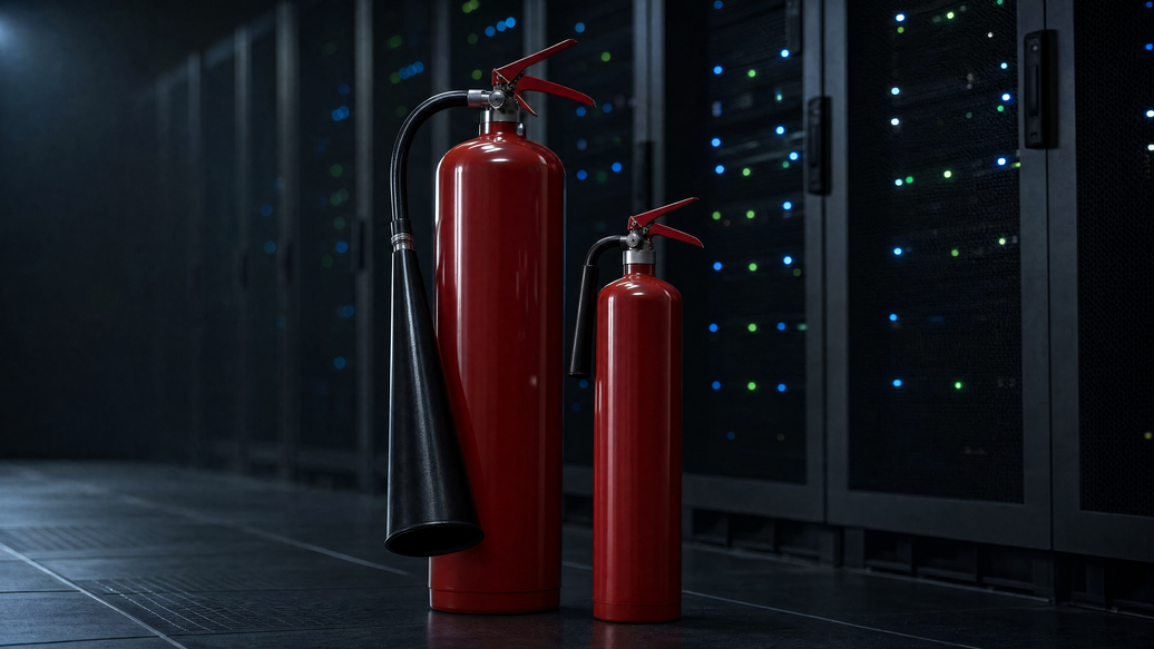 Class C Is Not a Size: CO2 vs Halotron BrX for Server Rooms and Energized Electrical Equipment
