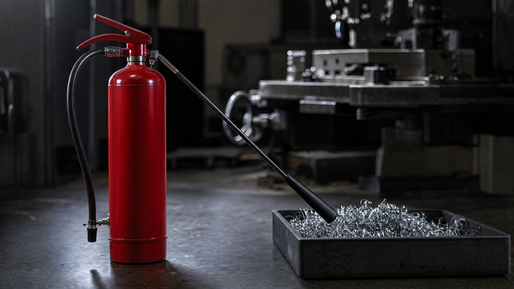 Class D Extinguishers: Lithium Metal, Magnesium Swarf, and Why Li-Ion Battery Packs Are a Different Problem