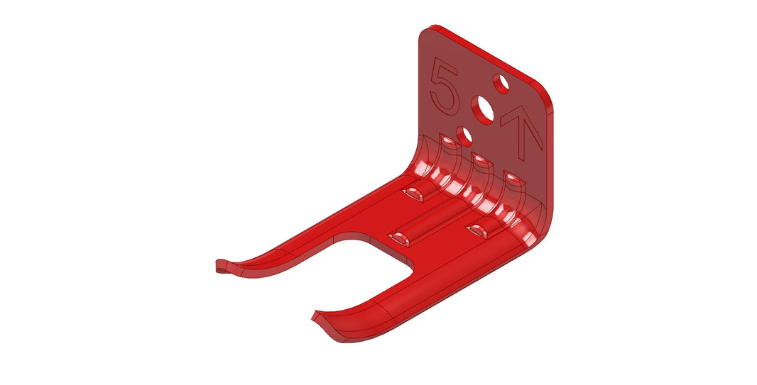 Amerex 819 5AL RD fire extinguisher wall bracket, part 01521-P006, sales pack of six
