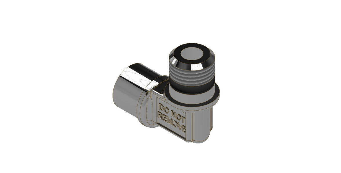 Amerex 02735-P001 brass elbow without O-ring for 5 lb CO2 fire extinguishers
