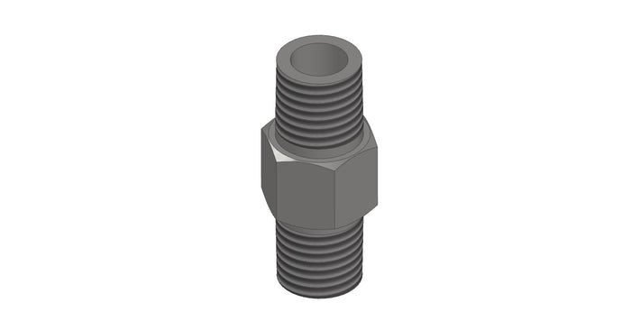 Amerex 04523 stainless steel pipe nipple, 1/4 in., fire extinguisher service fitting