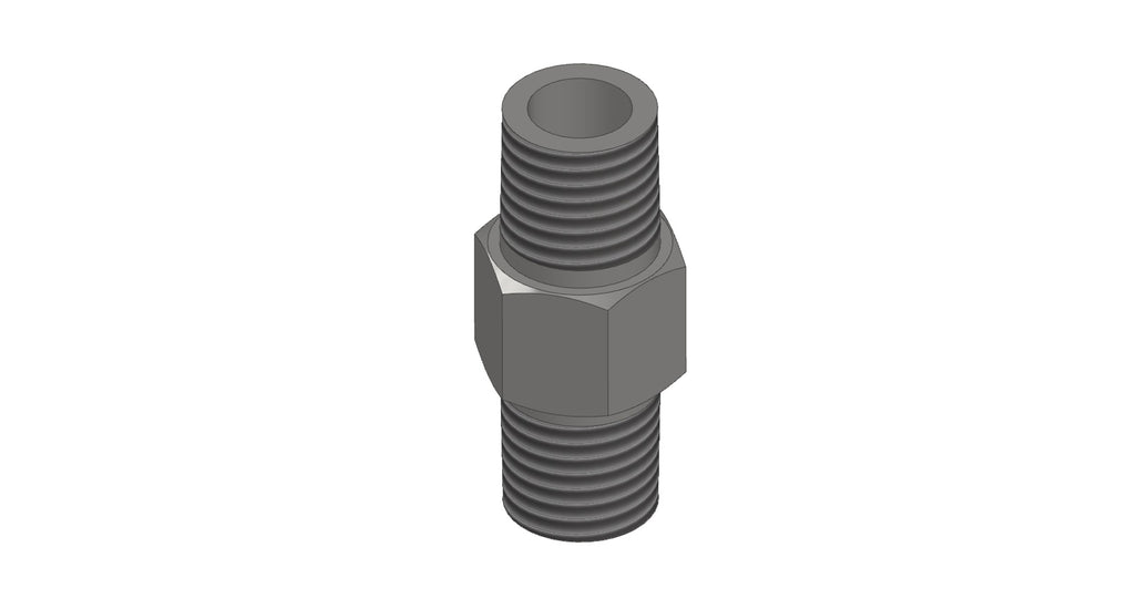 Amerex 04523 stainless steel pipe nipple, 1/4 in., fire extinguisher service fitting
