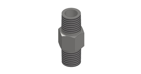 Amerex 04523 stainless steel pipe nipple, 1/4 in., fire extinguisher service fitting