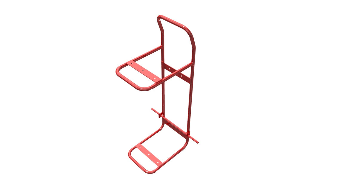 Amerex 06625 red carriage assembly without wheels for 50 lb dry chemical extinguisher