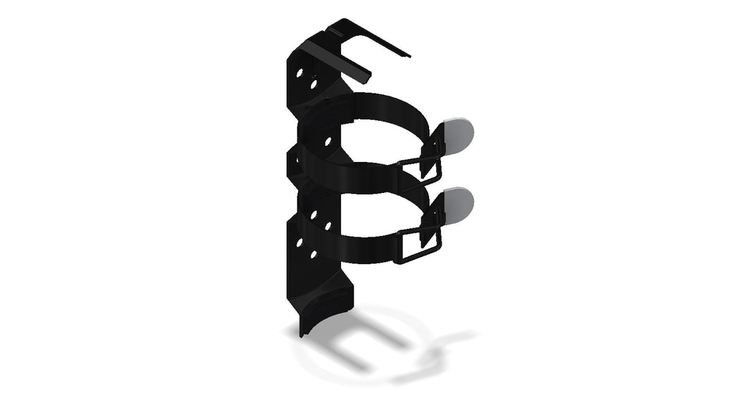 Amerex 817SB black two-strap vehicle/marine bracket, part 06866-P006, sold in a pack of six