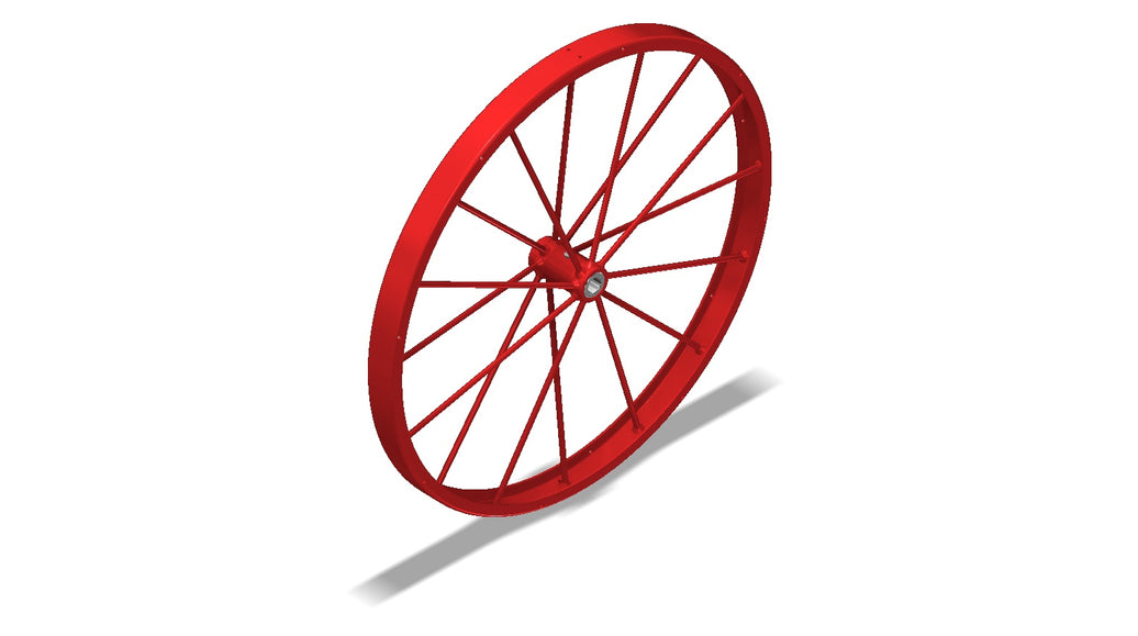 Amerex 07025 wheel assembly, 36 x 2-1/2 in. red wheel for 125/150 lb dry chemical wheeled fire extinguishers