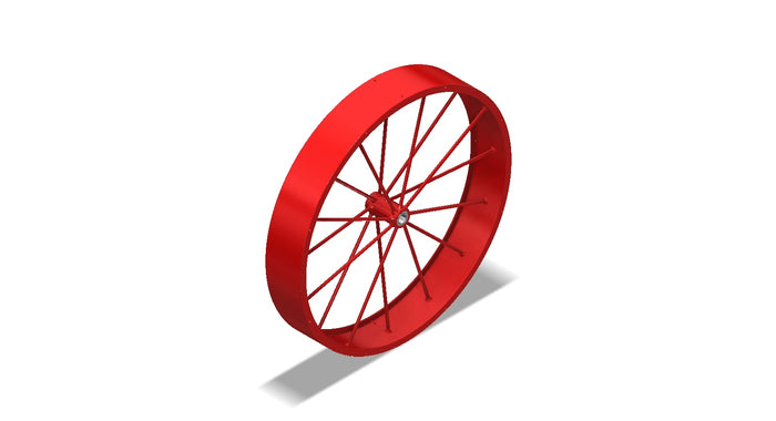 Amerex 07026 red wheel assembly, 36 x 6 in. replacement wheel for Amerex wheeled fire extinguisher units