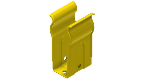 Amerex 08478 yellow horn clip assembly, wand clip for Class D wheeled fire extinguishers