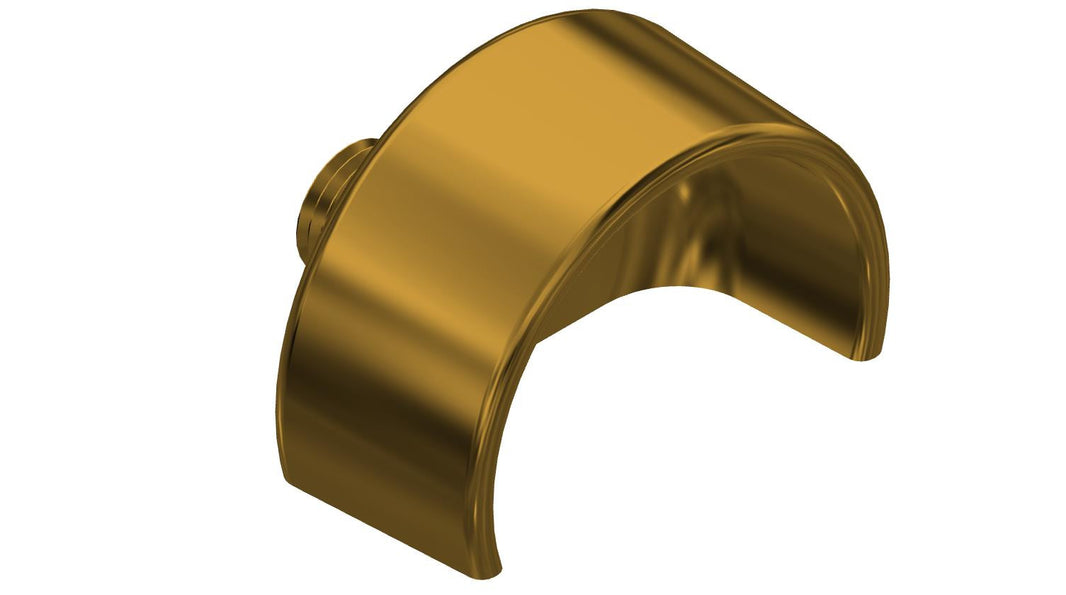 Amerex 08680-P001 brass 1/4 gauge guard that shields a fire extinguisher pressure gauge from impact