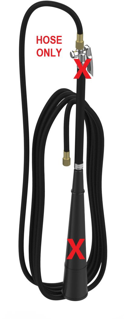 Amerex 09545 40 ft CO2 hose assembly for Model 333 and 334 wheeled fire extinguishers