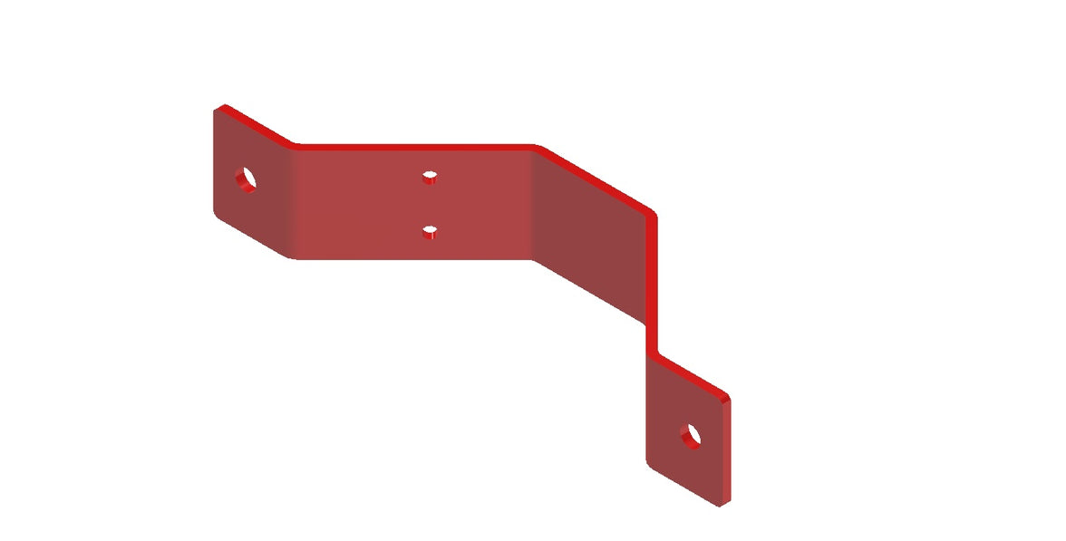 Amerex 11021 red saddle clamp for 125 and 150 lb dry chemical wheeled fire extinguisher nitrogen cylinders