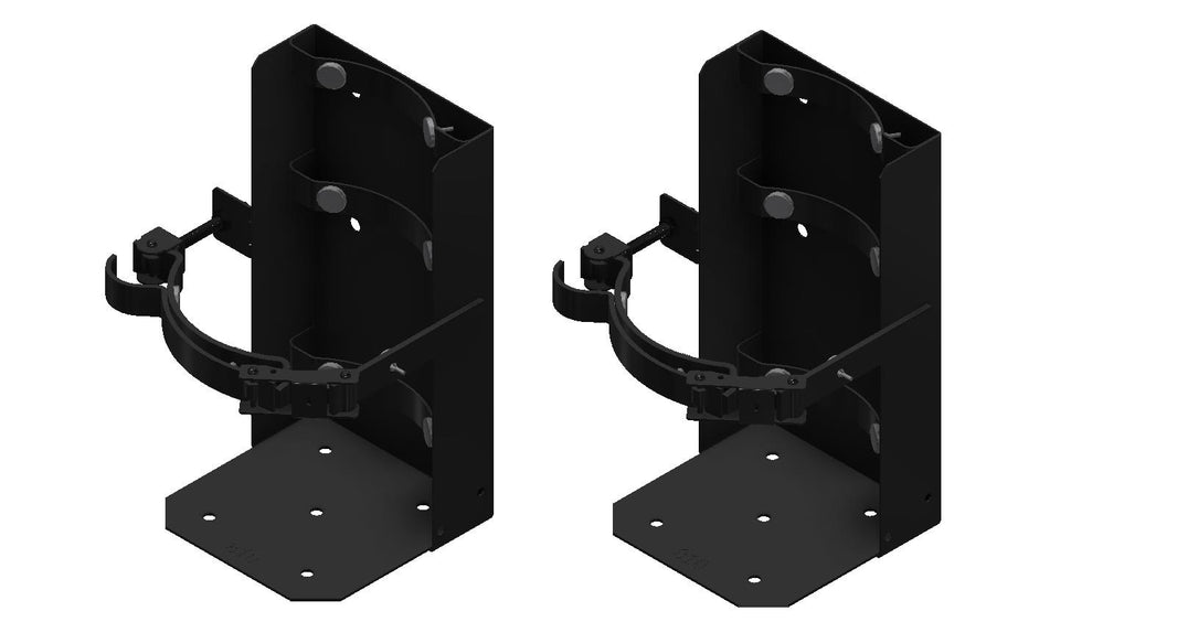 Amerex 810 black vehicle bracket for 7 in. diameter fire extinguisher cylinders