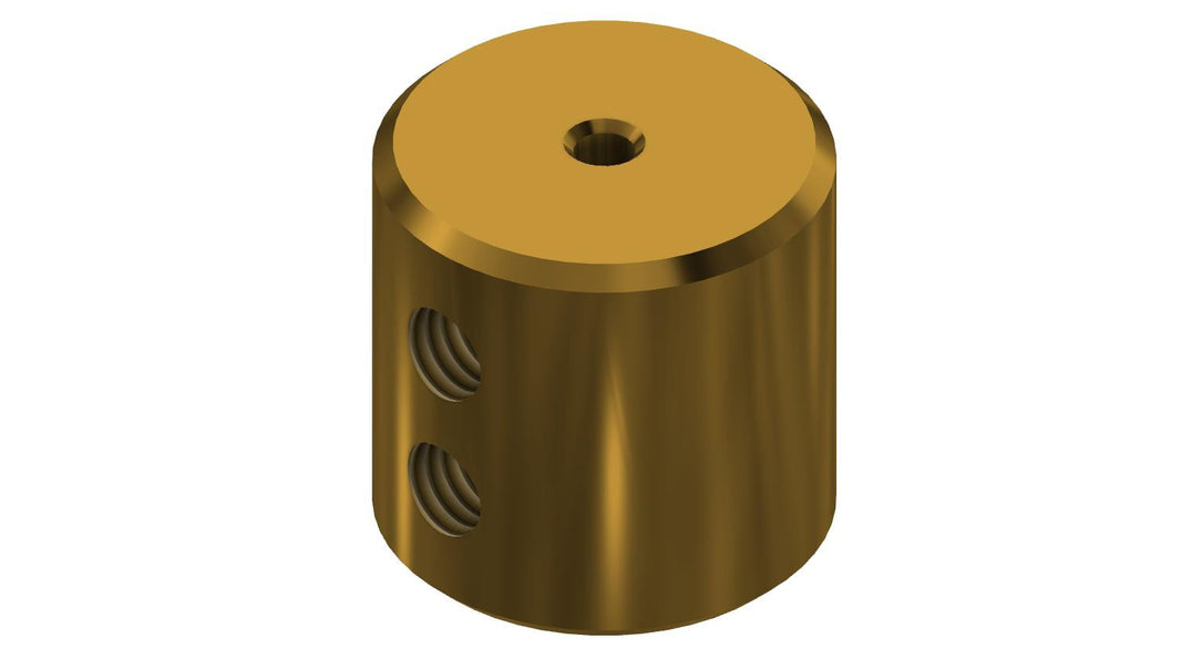 Amerex 13110 cable end connector with brass adapter clamp and clamping screws