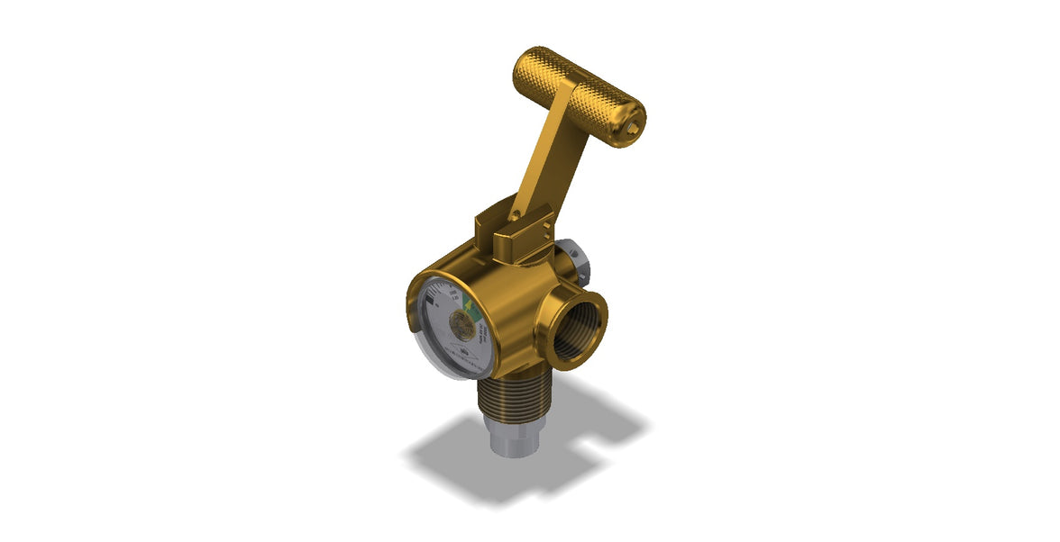 Amerex 13225 quick-open nitrogen cylinder valve, genuine OEM service part