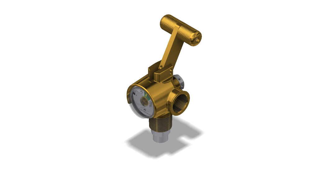 Amerex 13225 quick-open nitrogen cylinder valve, genuine OEM service part