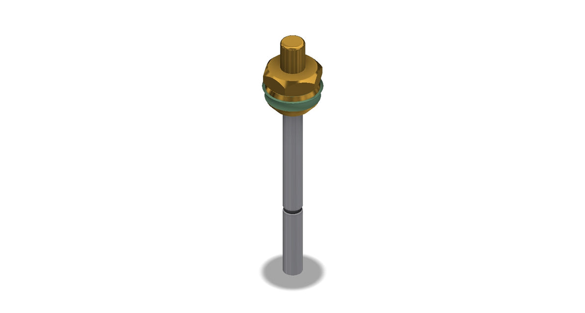 Amerex 13288-P006 brass valve stem assembly for Halotron and CO2 extinguishers, pack of 6