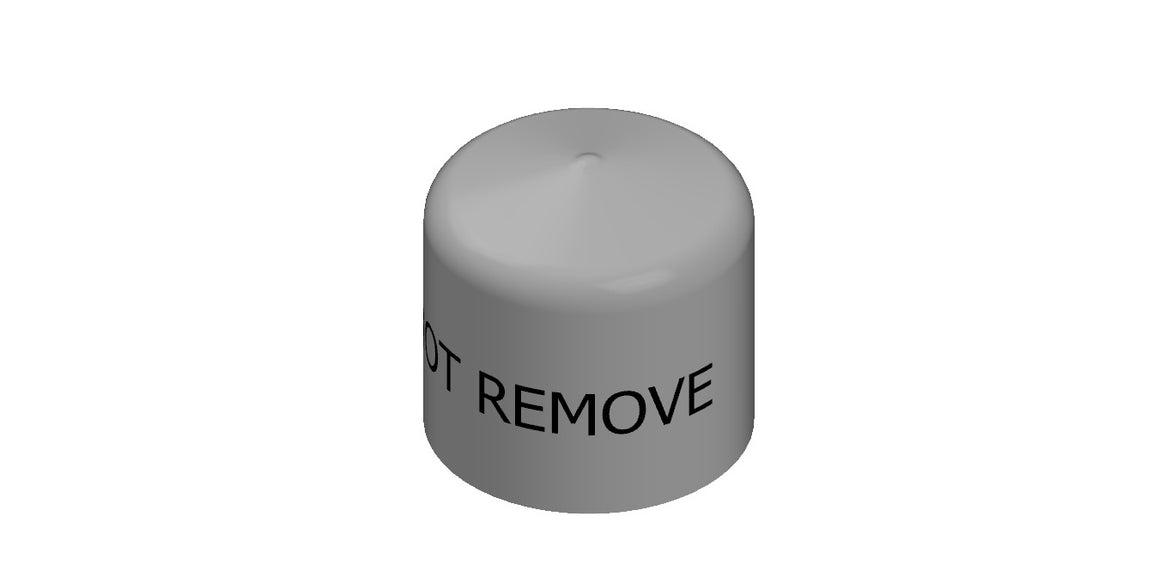 Amerex 13956 gray 3/4 inch protective vinyl cap, OEM fire extinguisher service part