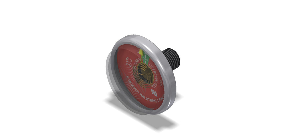 Amerex 14418-P001 125 aluminum pressure gauge for Halotron fire extinguishers