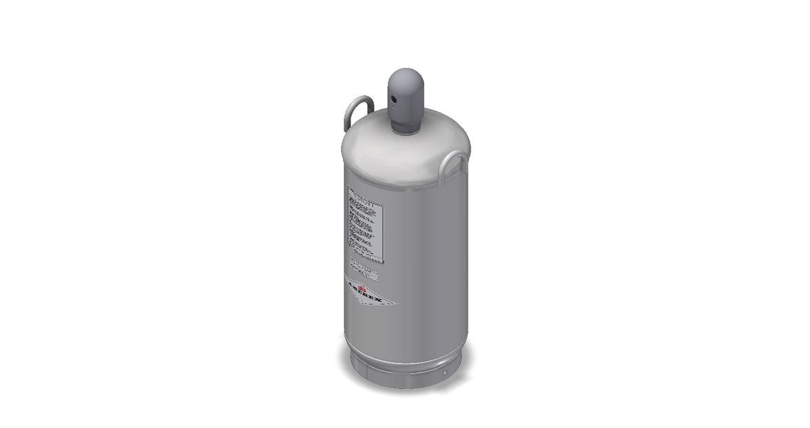 Amerex charge 892, 200 lb Halotron agent recharge cylinder, item 14534
