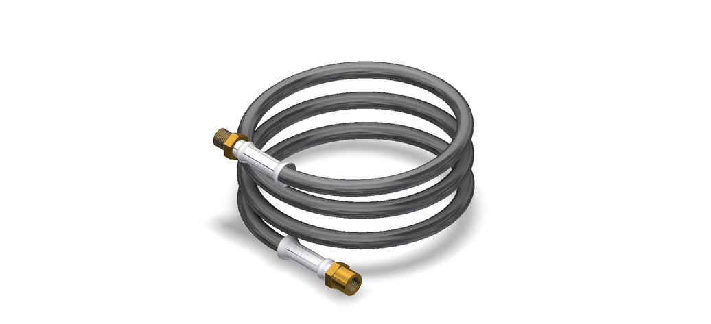 Amerex 14537 hose assembly, 1/4 x 6 male x female, for Halotron recharge
