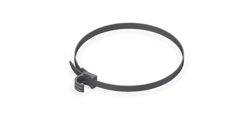 Amerex 14871-P001 black strap assembly, 1/2 inch by 8 inch replacement retaining strap
