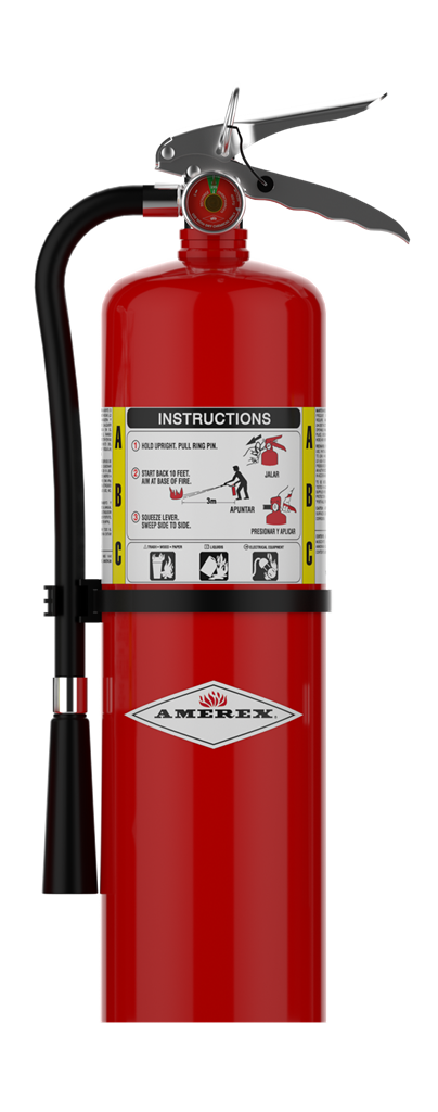 Amerex B441 10 lb ABC dry chemical fire extinguisher, product image on white