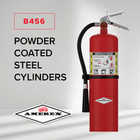 Amerex B456 10 lb ABC fire extinguisher, alternate angle
