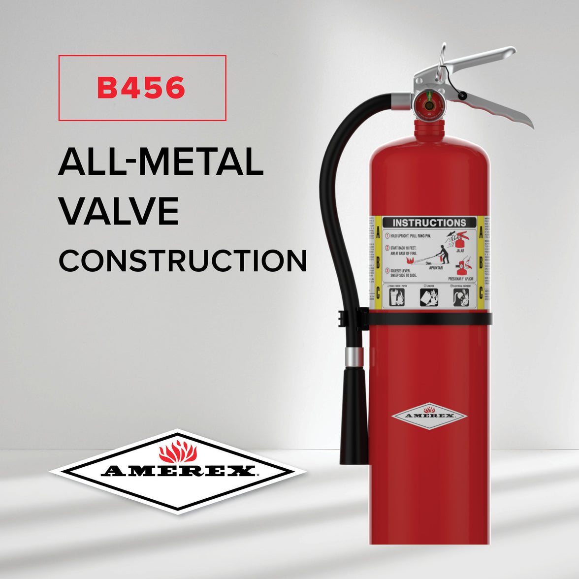 Amerex B456 10 lb fire extinguisher, additional product view