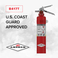 Amerex B417T ABC fire extinguisher, close-up product view