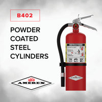 Amerex B402 5 lb ABC fire extinguisher, alternate angle