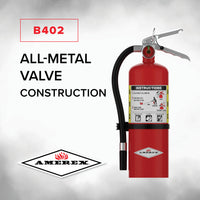 Amerex B402 ABC dry chemical extinguisher, detail view