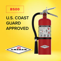 Amerex B500 ABC fire extinguisher, close-up product view