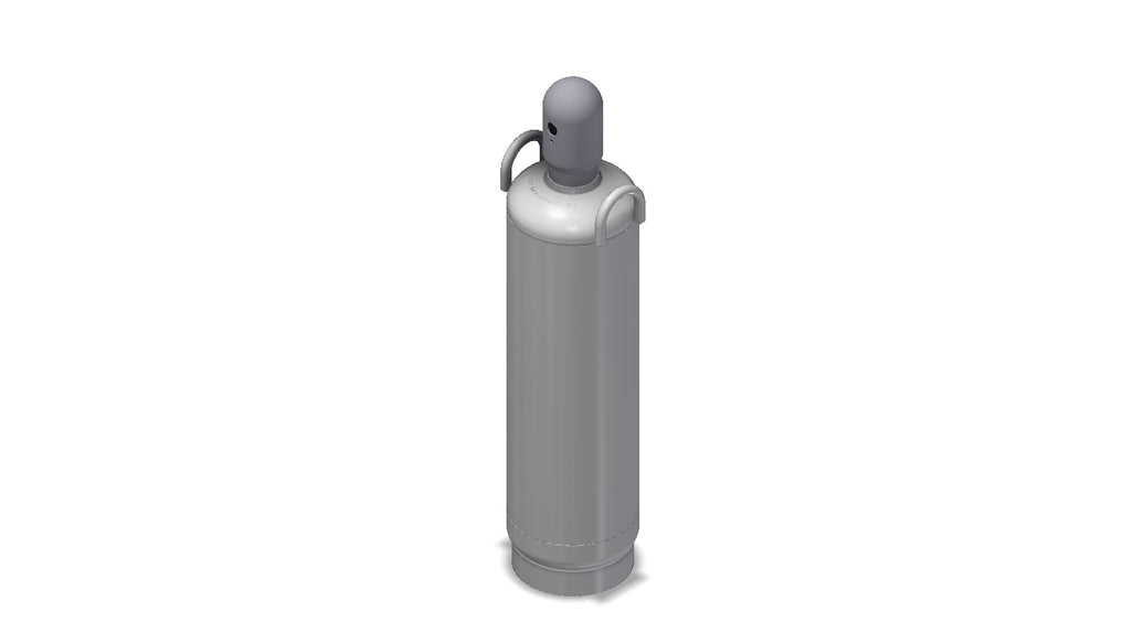 Amerex reclaim cylinder for 80 lb Halotron or 100 lb Halon 1211 agent recovery, item 16861