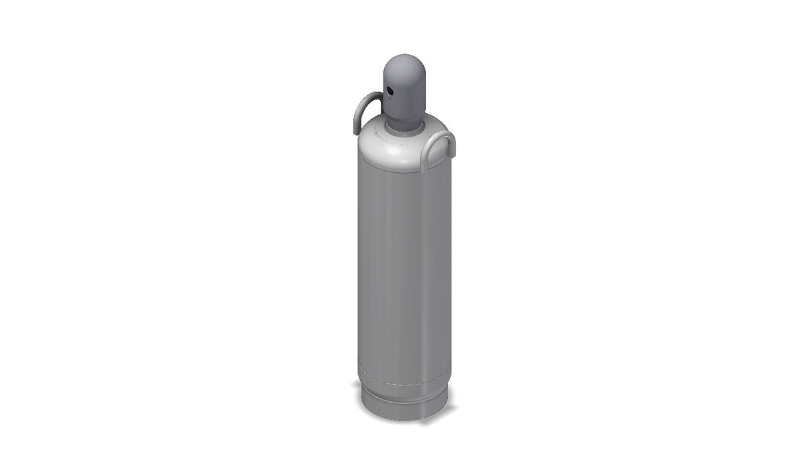 Amerex reclaim cylinder for 80 lb Halotron or 100 lb Halon 1211 agent recovery, item 16861